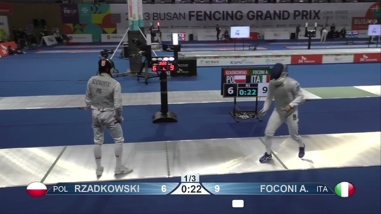 2023 140 T08 03 M F Individual Busan KOR GP GREEN FOCONI ITA vs RZADKOWSKI POL