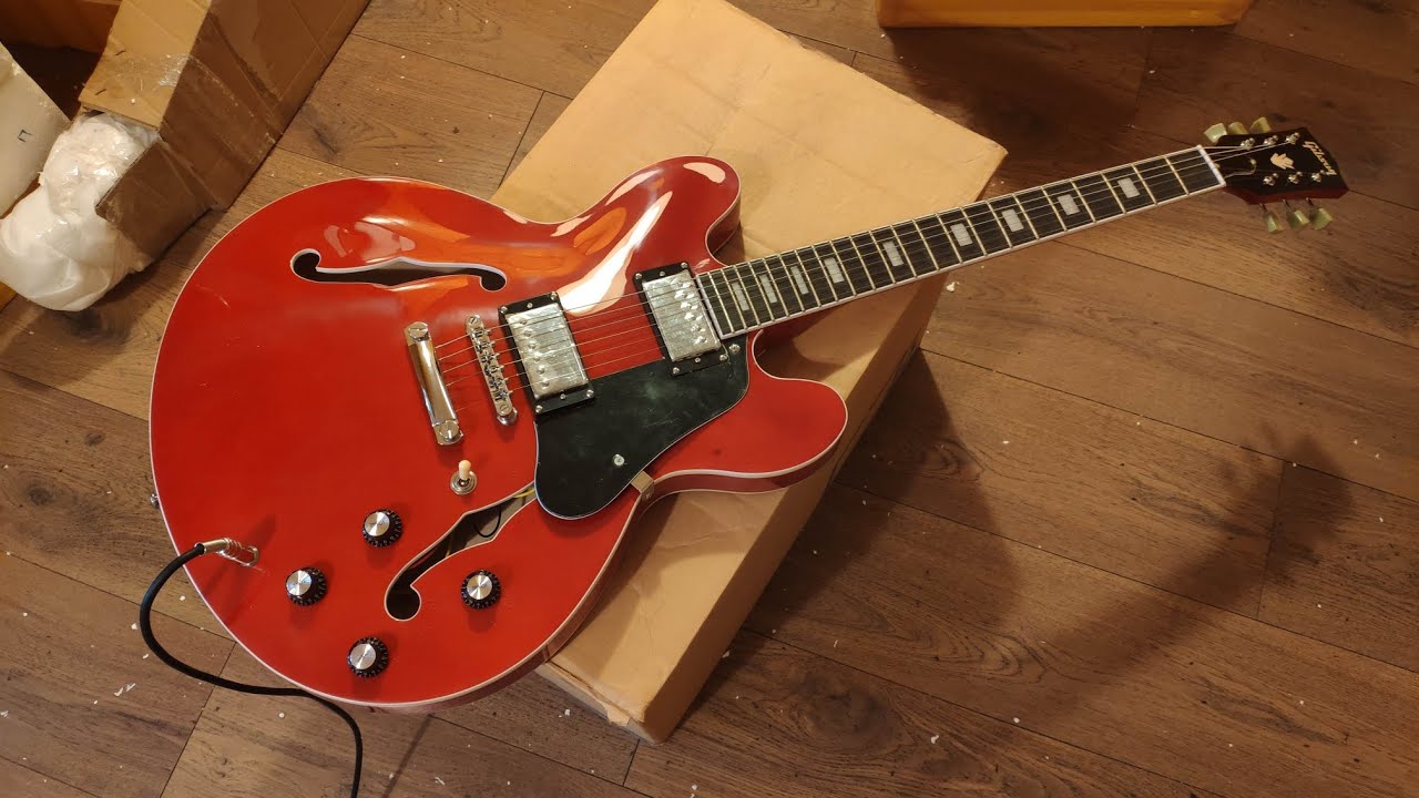 Обзор звука китайской реплики Gibson ES-335 красная