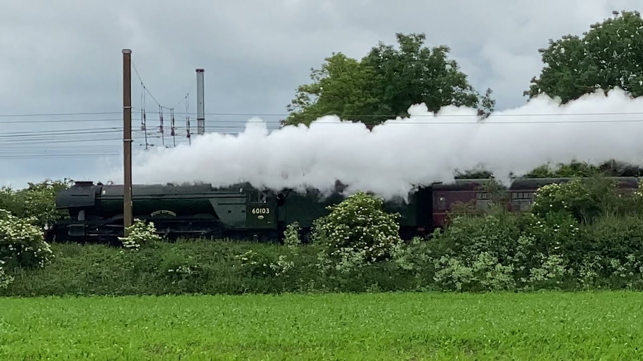 Flying Scotsman whistles once on ECML - 19 June 2021