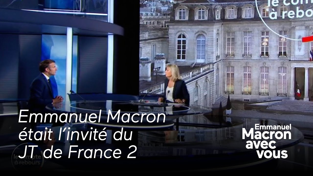 Emmanuel Macron était l'invité du JT de France 2