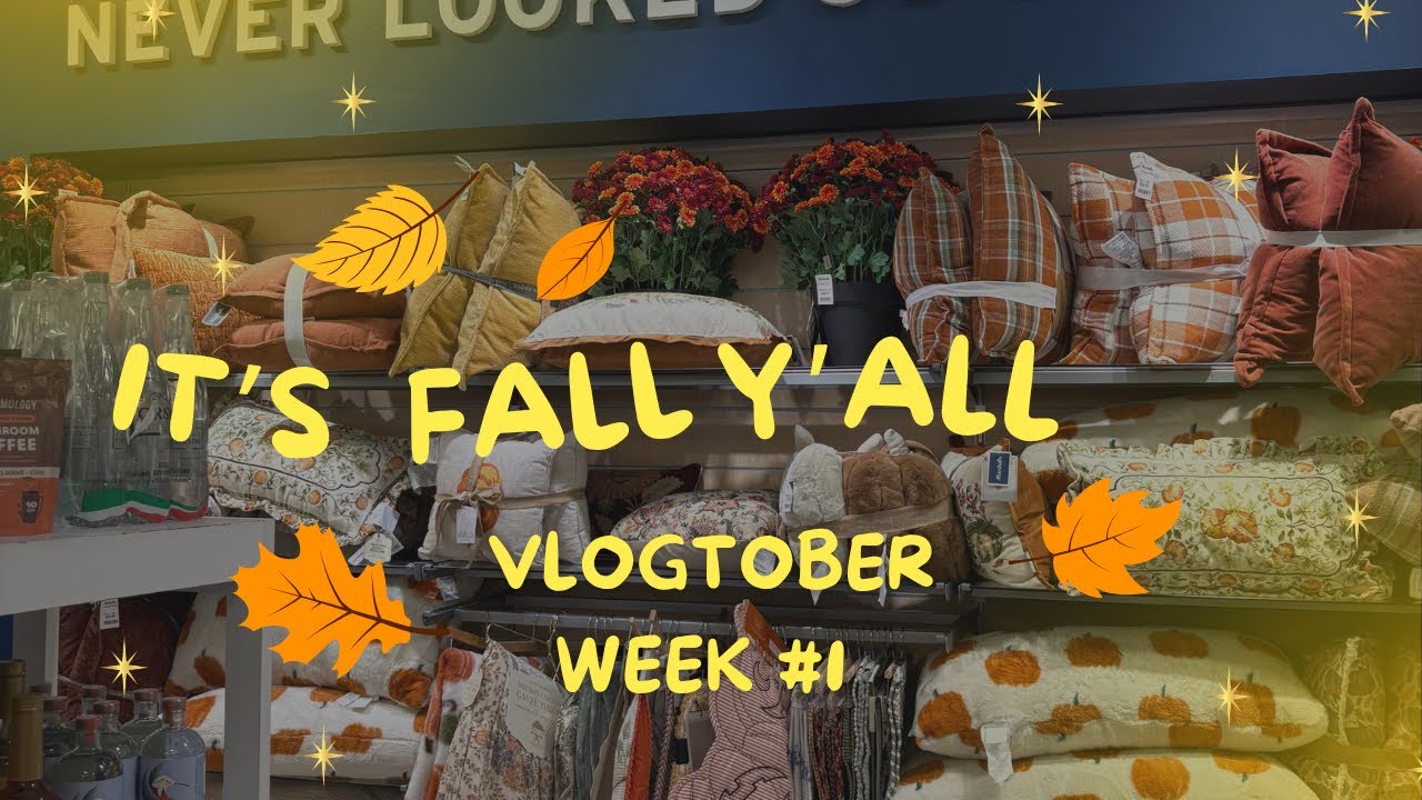 Happy Vlogtober | It’s Fall Y’all 🍂🍁 #vlogtober #fypシ #itsfallyall #falldecor 
