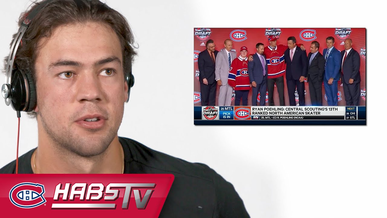 Ryan Poehling re-watches his draft selection