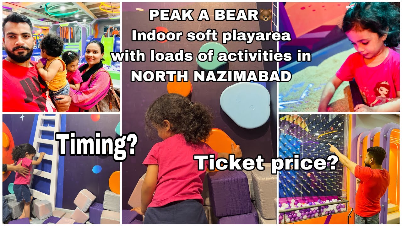 PEAK A BEAR at north walk || Soft play area in North Nazimabad || Kids activities || Kids play area