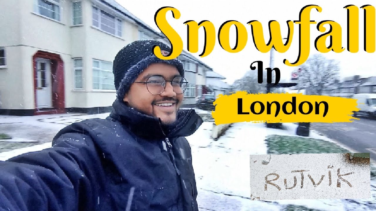 Snowfall in London 🥶|London winter | uk life