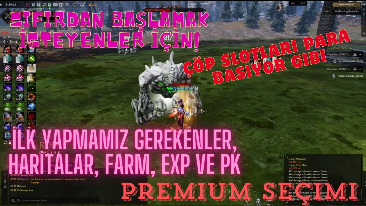 YENİ BAŞLAYANLAR VE BAŞLAMAYI DÜŞÜNENLER , HİÇ BİRŞEY İÇİN GEÇ DEĞİL  Rise Online #riseonlineworld