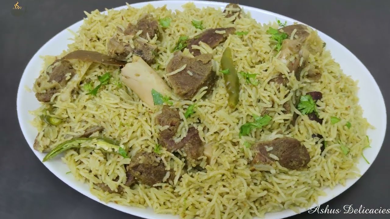 Chutney Pulao | Chatpata Mutton Chutney Pulao | Hara Pulao by Ashus Delicacies