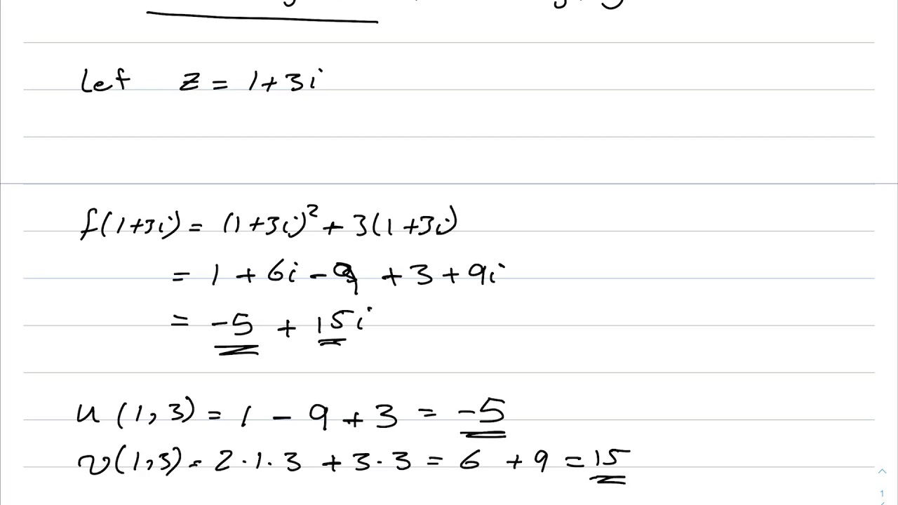 Lecture 8 Derivative and Analytic Function