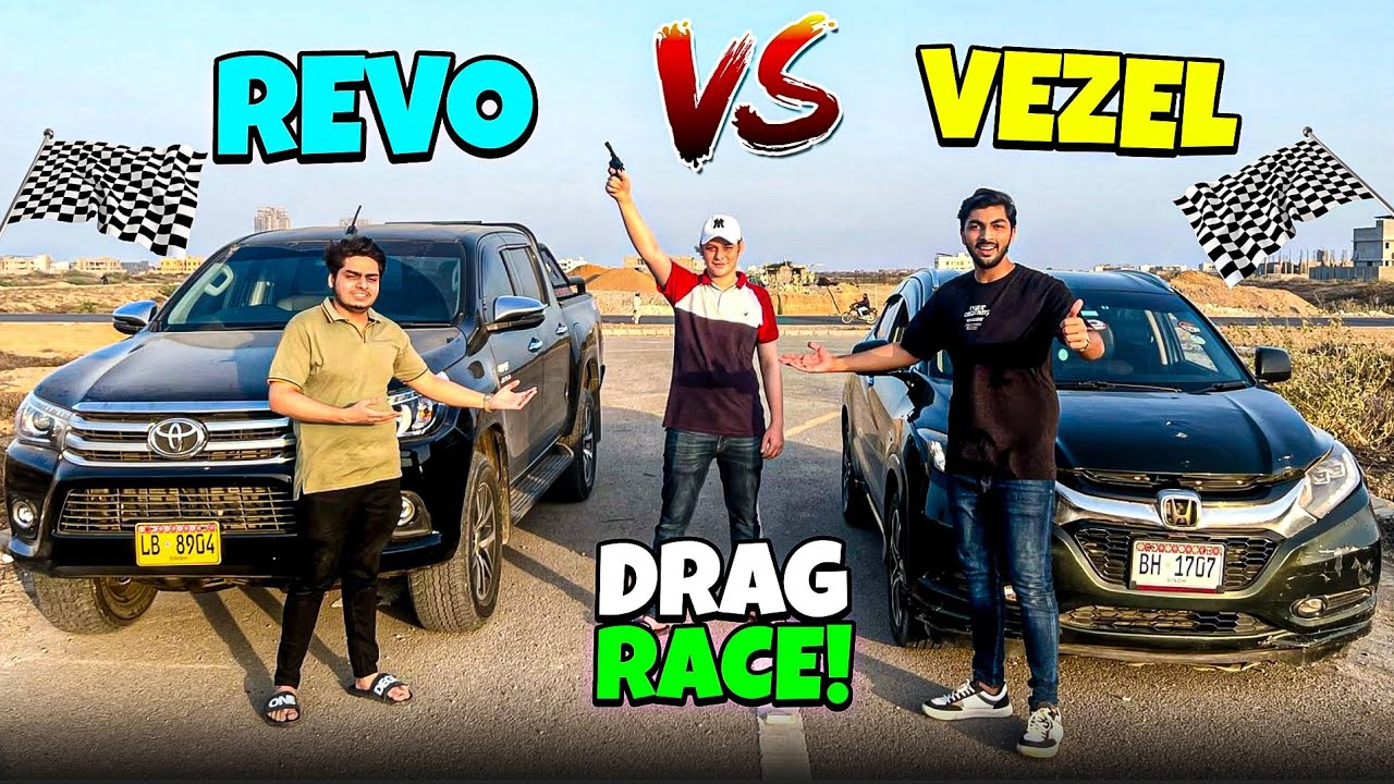 Revo vs vezel ki drag race kon jeetey ga 🏁🚗😱