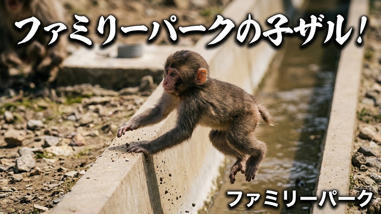 ファミリーパークの子ザル！