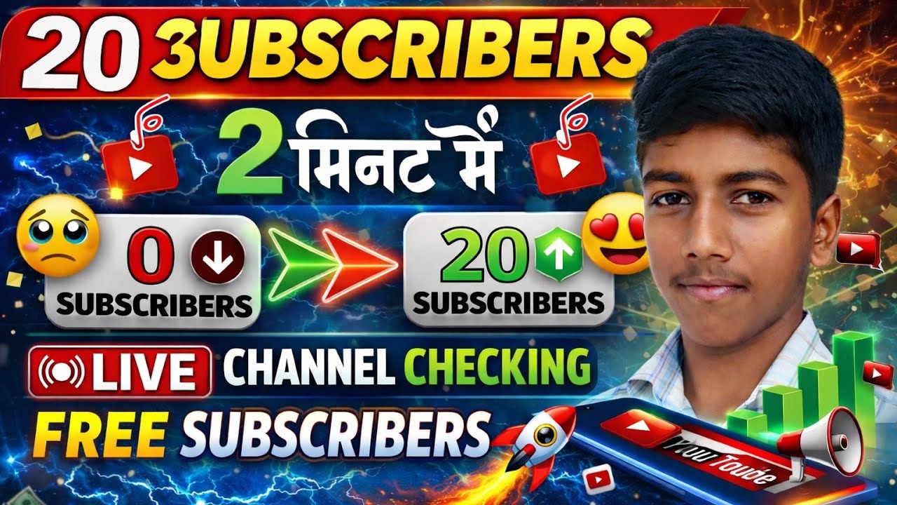 10 SUBSCRIBERS 🤑 5 मिनट में 🔥 live channel checking 😍 free subscribers