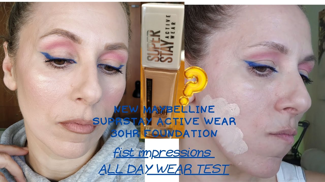 NEW!!!MAYBELLINE SUPERSTAY ACTIVE WEAR 30HR/FIRST IMPRESSIONS ALL DAY WEAR TEST