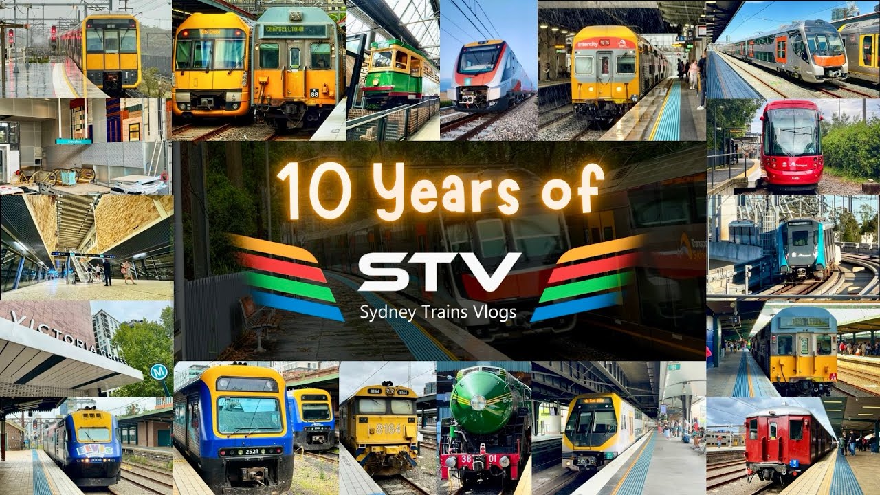 10 Years of Sydney Trains Vlogs