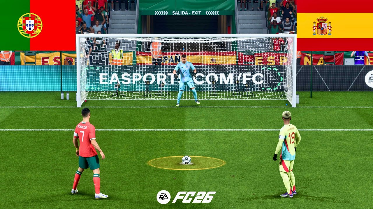 PORTUGAL VS SPAIN | WORLD CUP FINAL 2026 | RONALDO VS YAMAL | FC 26 PENALTY SHOOTOUT - PS5