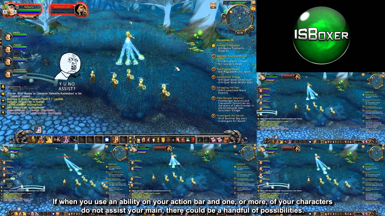 ISBoxer 40  -- Basic Troubleshooting (WoW)