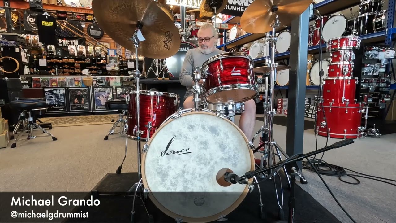 Sonor Vintage Series 3pc Drum Kit in Vintage Red Oyster (preowned)