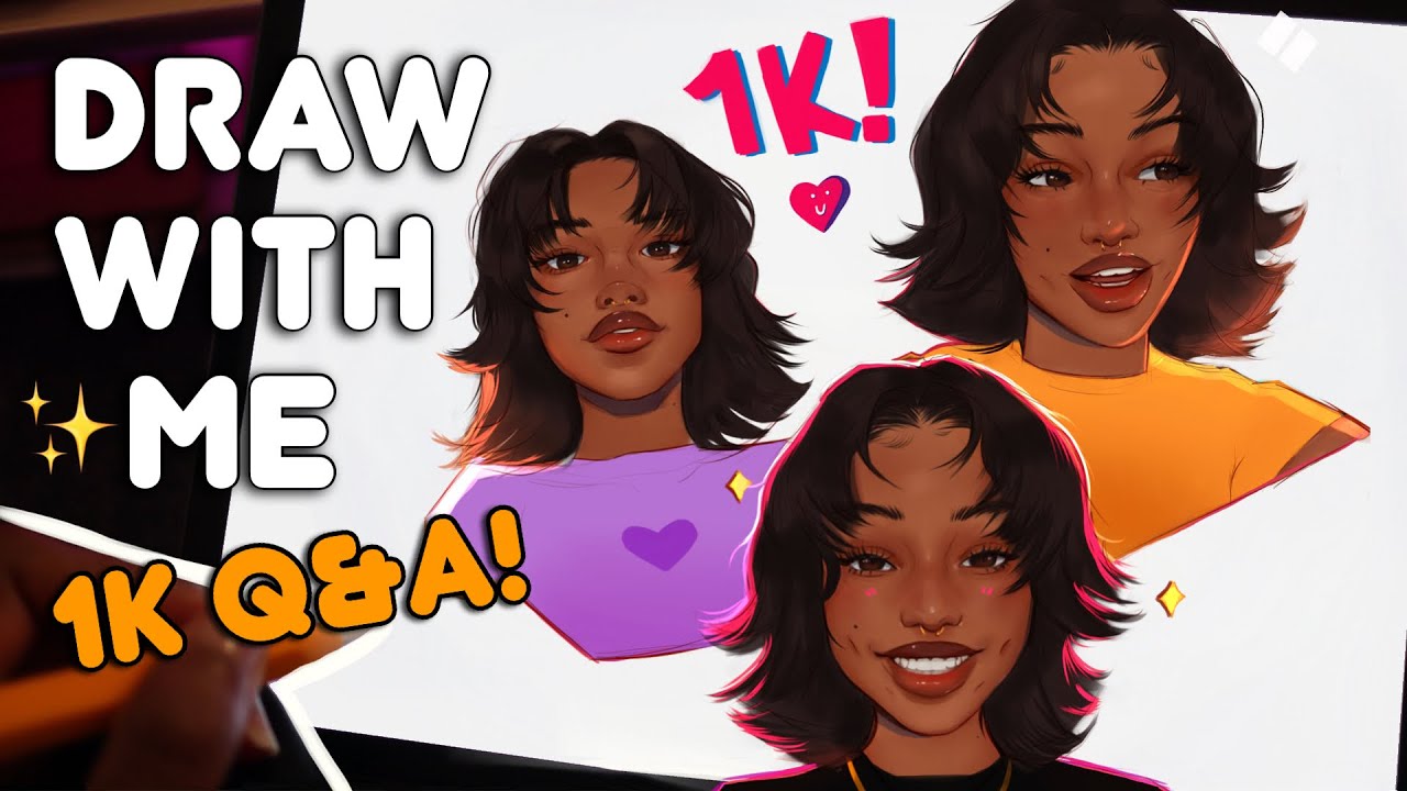 Draw With Me 1k! ★ Artist Q&A | Answering all of your Questions !!