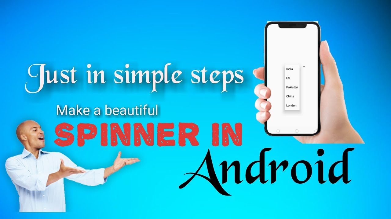 How to make the Spinner in Android using java| hindi| Item in Spinner