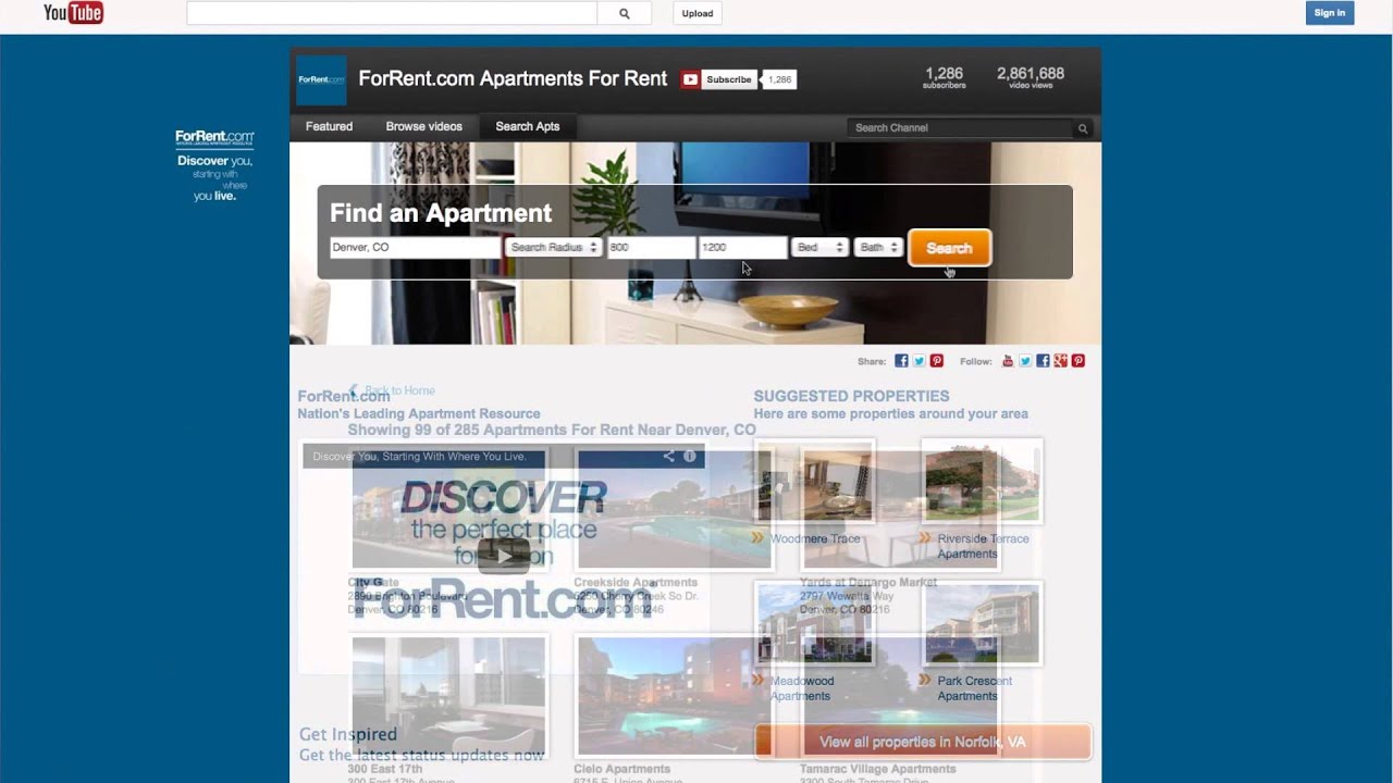 Welcome to ForRent.com on YouTube