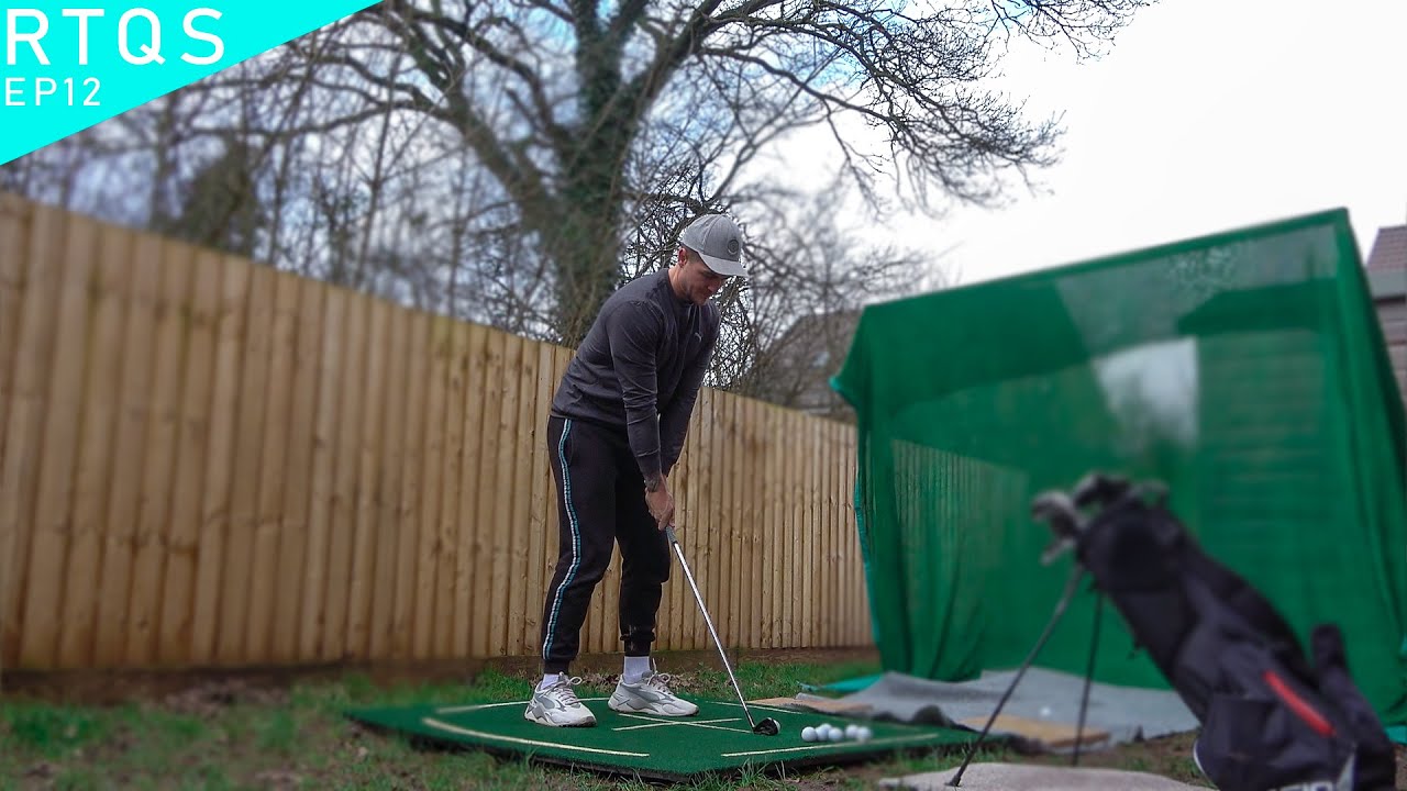 I Built my own Backyard Golf Net! | Road To Q School #12