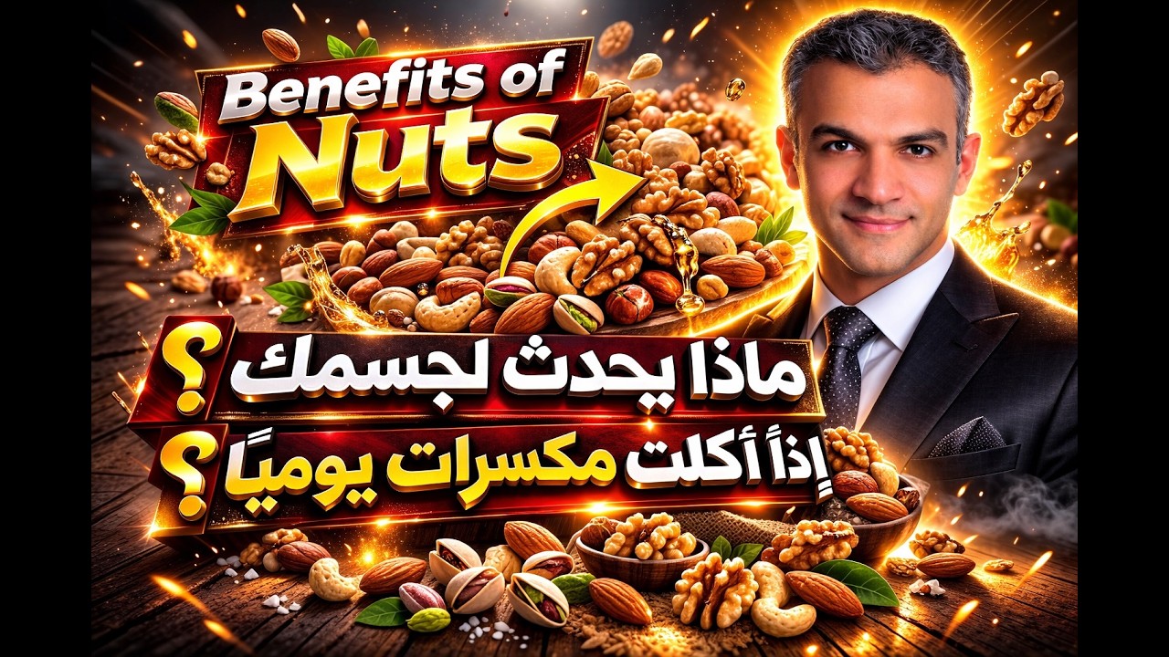 🌰 Benefits of Nuts !  أفضل أنواع المكسرات لصحة القلب والدماغ 🔥 ✅😊