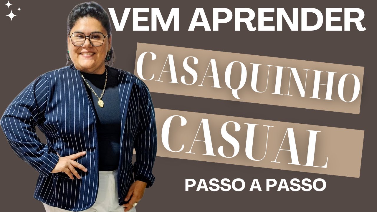 COMO FAZER CASAQUINHO CASUAL - COSTURA PARA INICIANTES - APRENDENDO A COSTURAR COM K BARINI