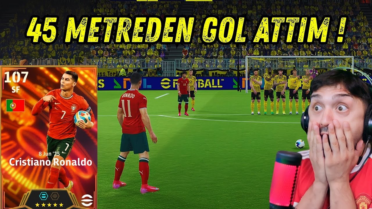 RAKİP KAÇIRAN 107 GOAT RONALDO KARTI ! HER YERDEN VUR ! ( EFOOTBALL 2025 TOP AÇILIMI !