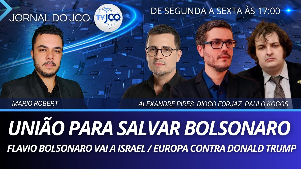 UNIÃO PARA SALVAR BOLSONARO / FLAVIO BOLSONARO VAI A ISRAEL / EUROPA CONTRA DONALD TRUMP - 20/01