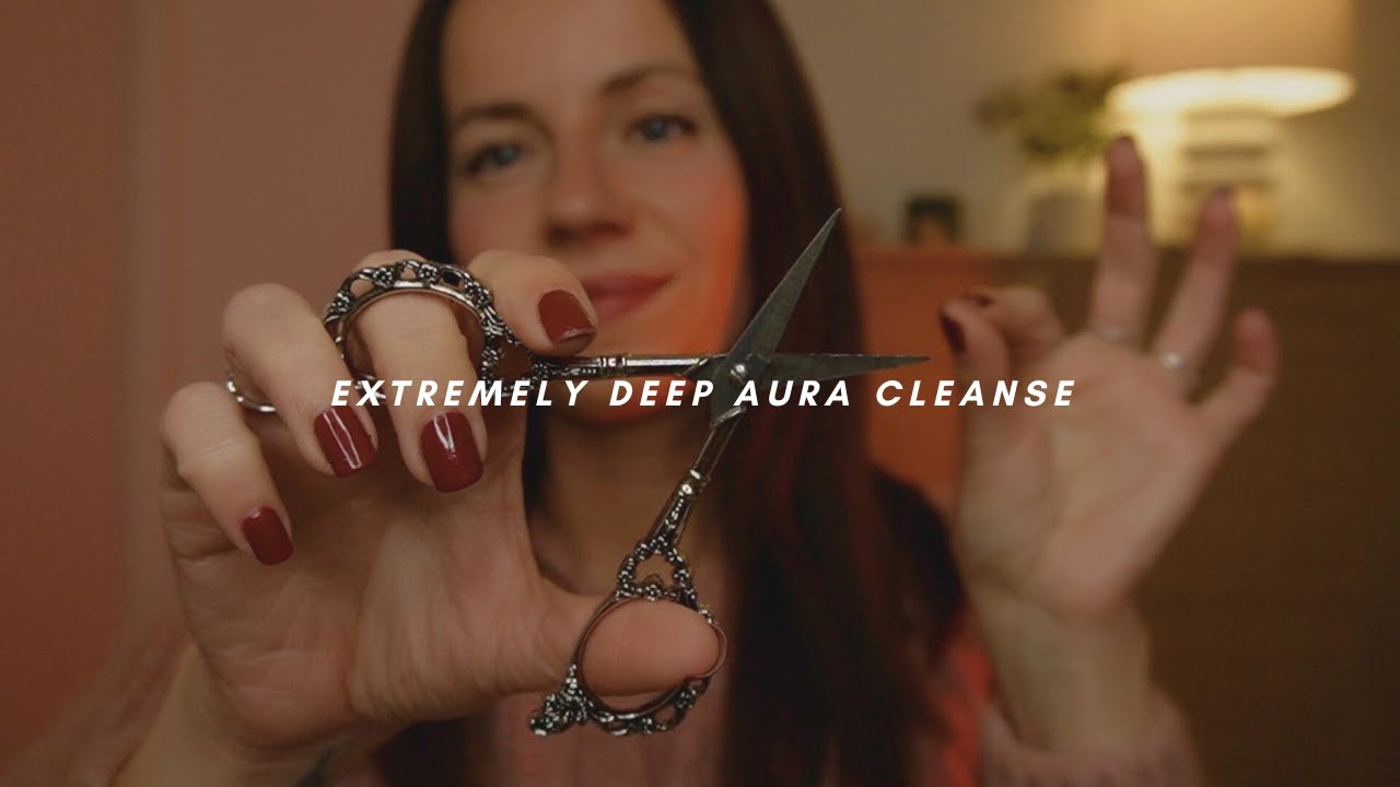 1 hour of energy pulling, cord cutting & negative energy removal ✂️ ASMR REIKI ft. Linjer Jewellery