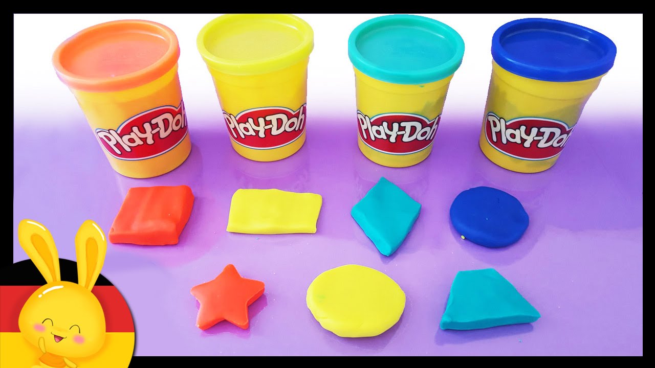 Die Formen auf deutsch auf kindgerechte Weise lernen - Play-Doh - Titounis
