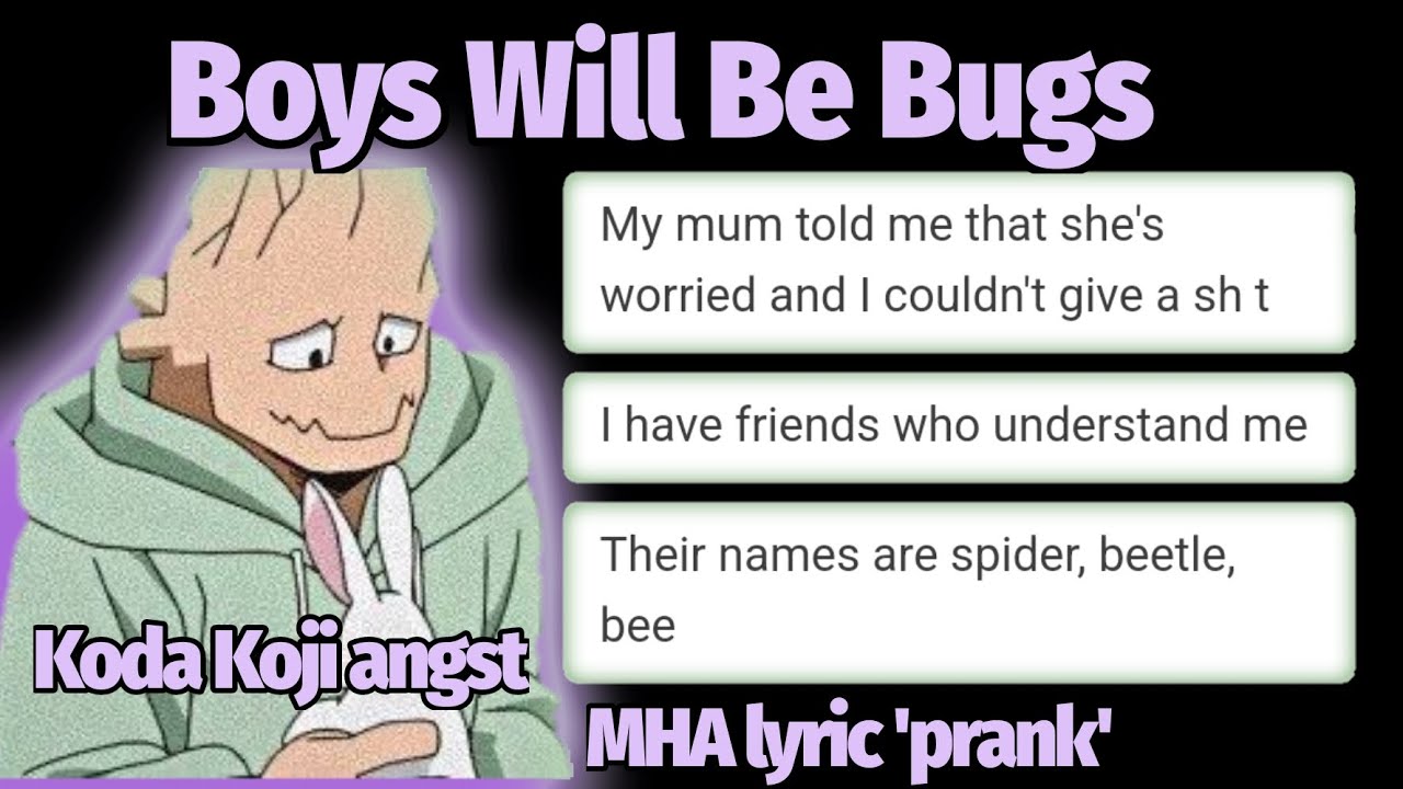 Boys Will Be Bugs - MHA lyric 'prank'