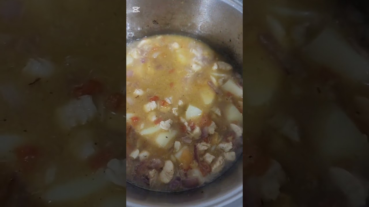 Lets cook again mushrooms & potato W/ chicken #satisfying #dinnerfood #viralvideo 