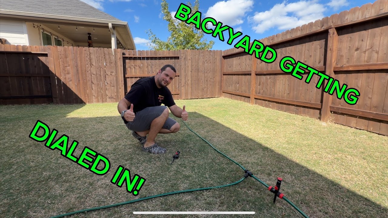 Budget irrigation in the backyard! Is it enough?!