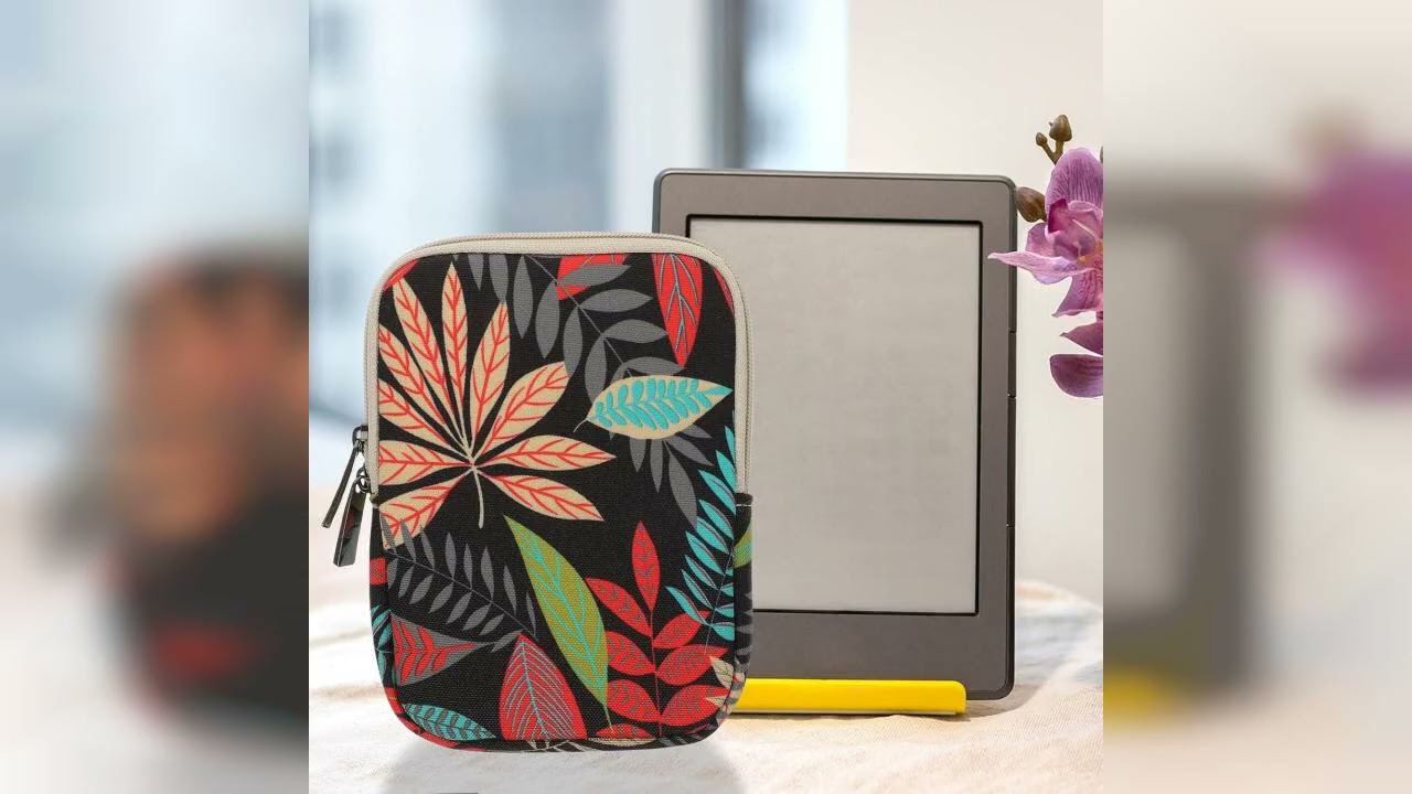 Rezension: IMIKEYA Canvas E Book Reader Schutzh&uuml;lle f&uuml;r E Reader Rei&szlig;fest Langlebig Schwarz mit F...