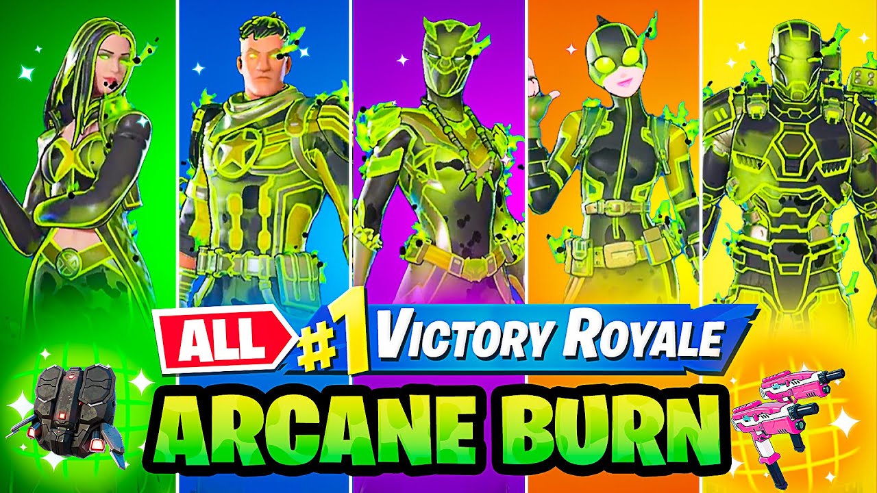 Winning With *EVERY* Arcane Burn BOSS Skin!