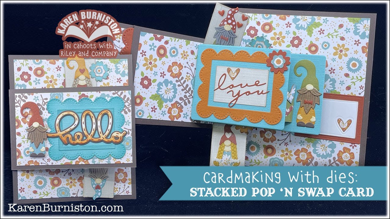 Cardmaking with Dies: Stacked Pop 'n Swap Card