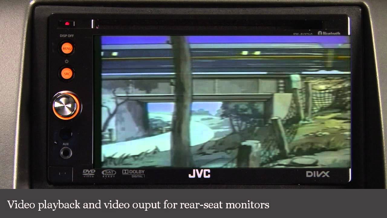 JVC KW-AVX740 DVD Receiver Display and Controls Demo | Crutchfield Video