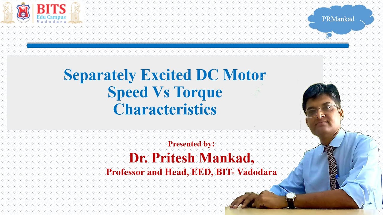 Quick review of speed vs torque curve of separately excited dc motor
