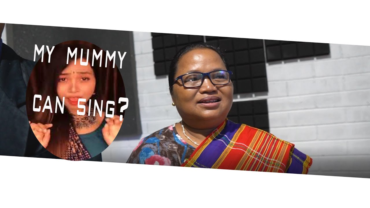 PARMITA REANG'S MOTHER RECORDING GOSPEL SONG || ALONGWITH KORENDRA TRIPURA
