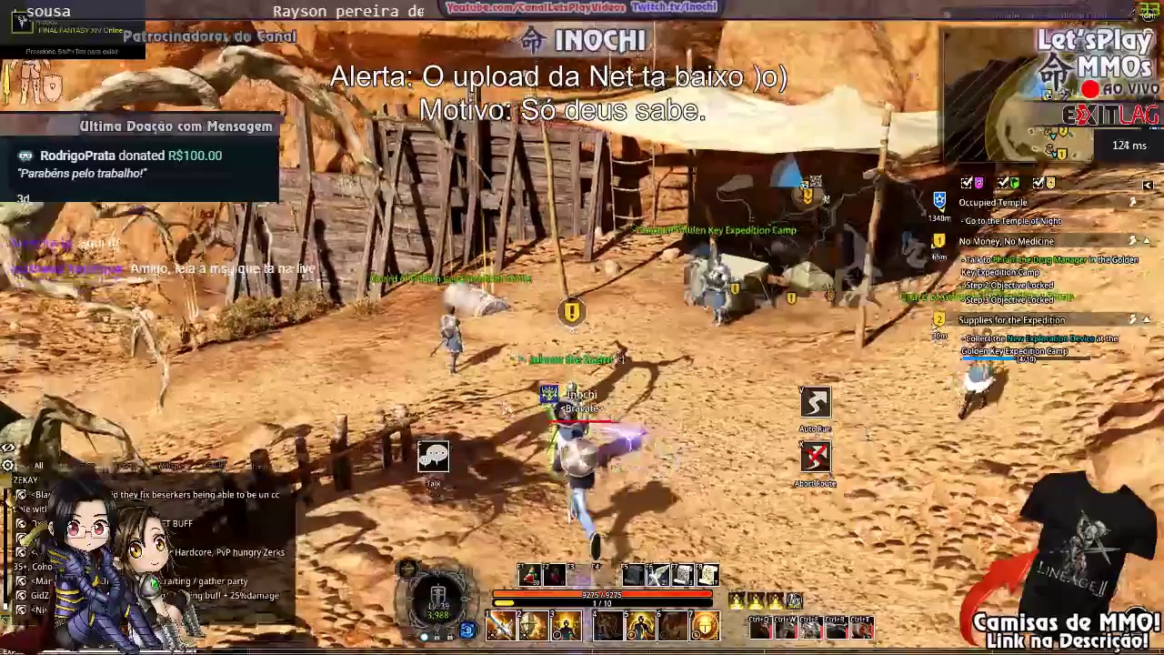 [Emissary] Bless Online - Upando o guardianzinho pro 40 - NA Tanara - Hieron - Bravate