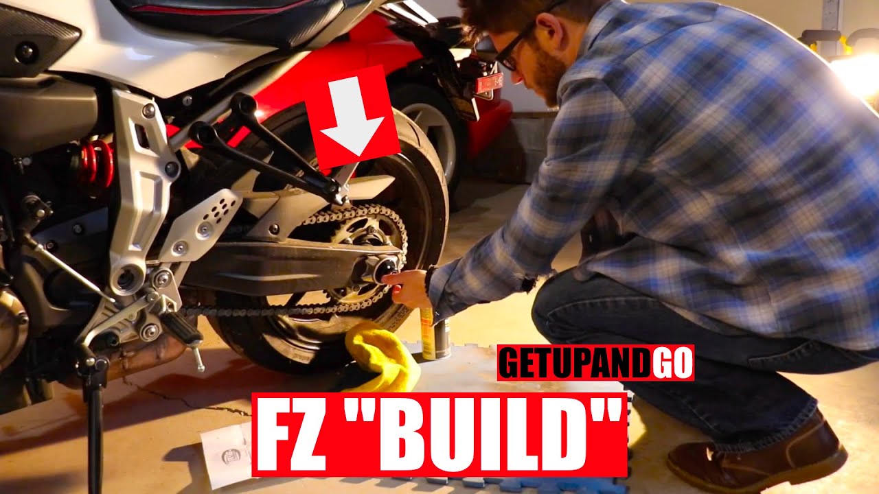 Installing FRONT AND REAR Axle Sliders - YAMAHA FZ07 