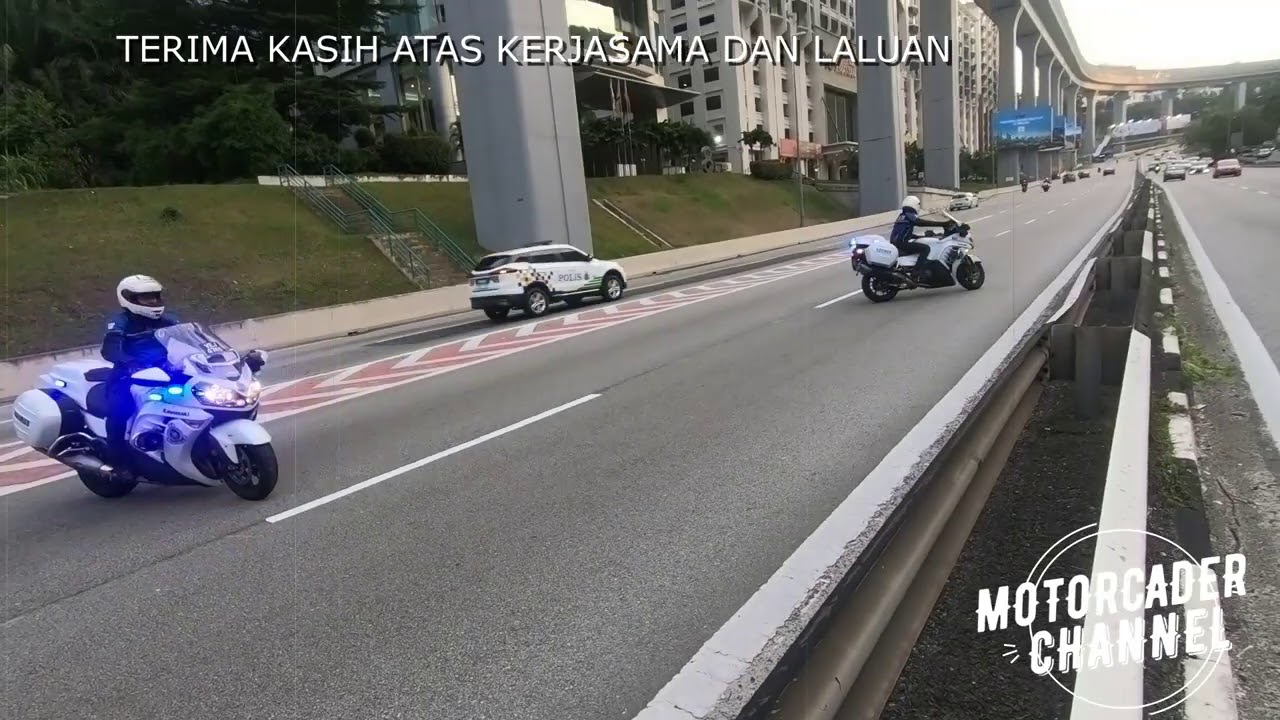 ESCORT POLICE OUTRIDER MOTORCADE TEAM CLEARANCE RIDER JSPT PDRM TRAFIK POLICE