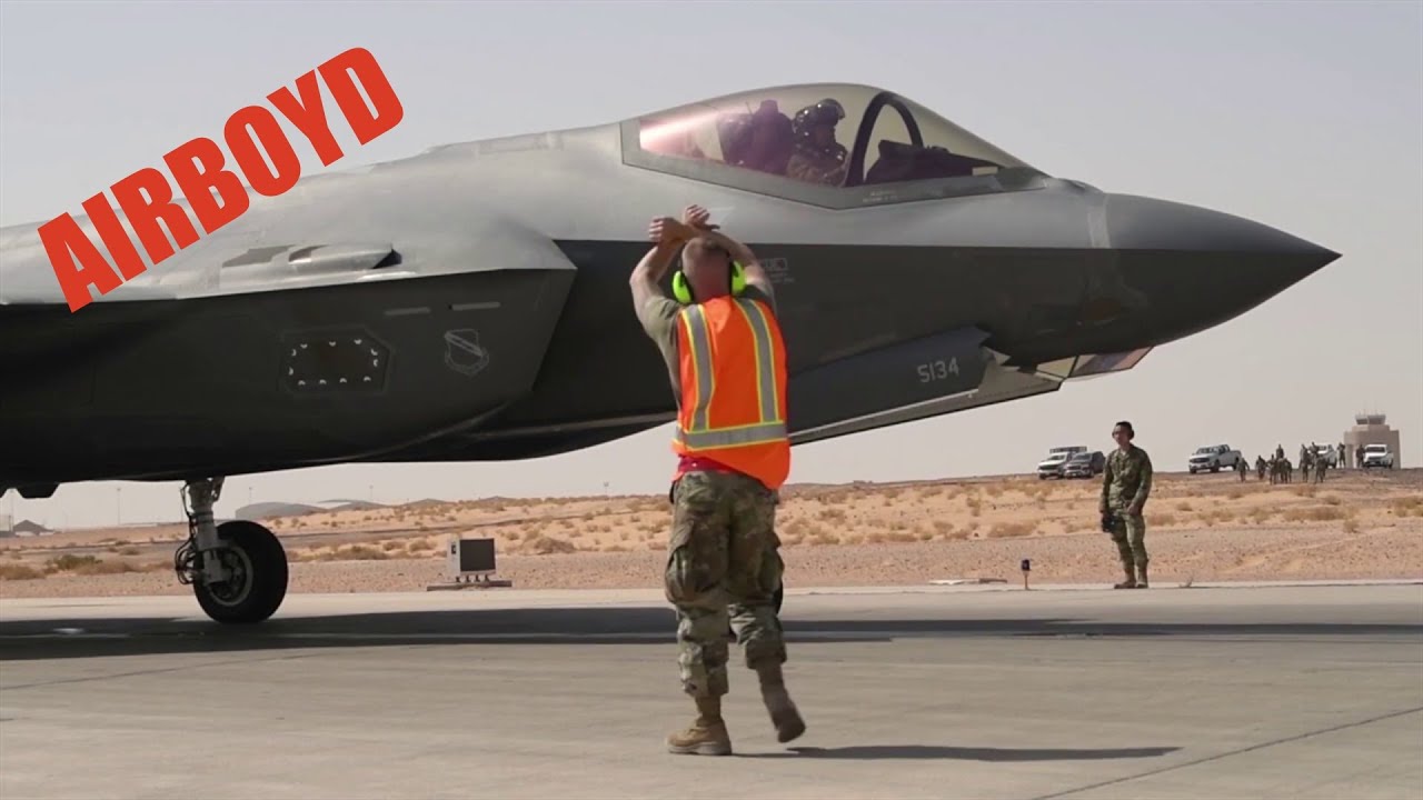 F-35 & F-16 Hot Pit Refueling • Prince Sultan Air Base