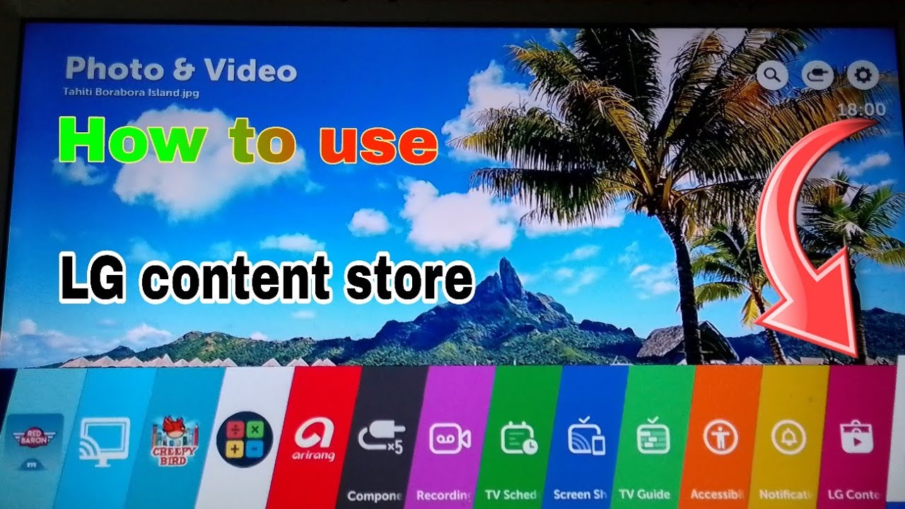 How to use LG Webos Content Store||