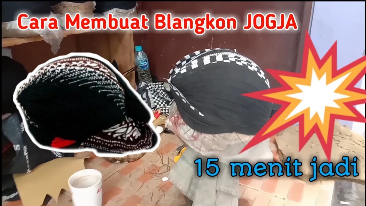 Cara Membuat BLANGKON JOGJA (Metaraman) 15-20 menit jadi