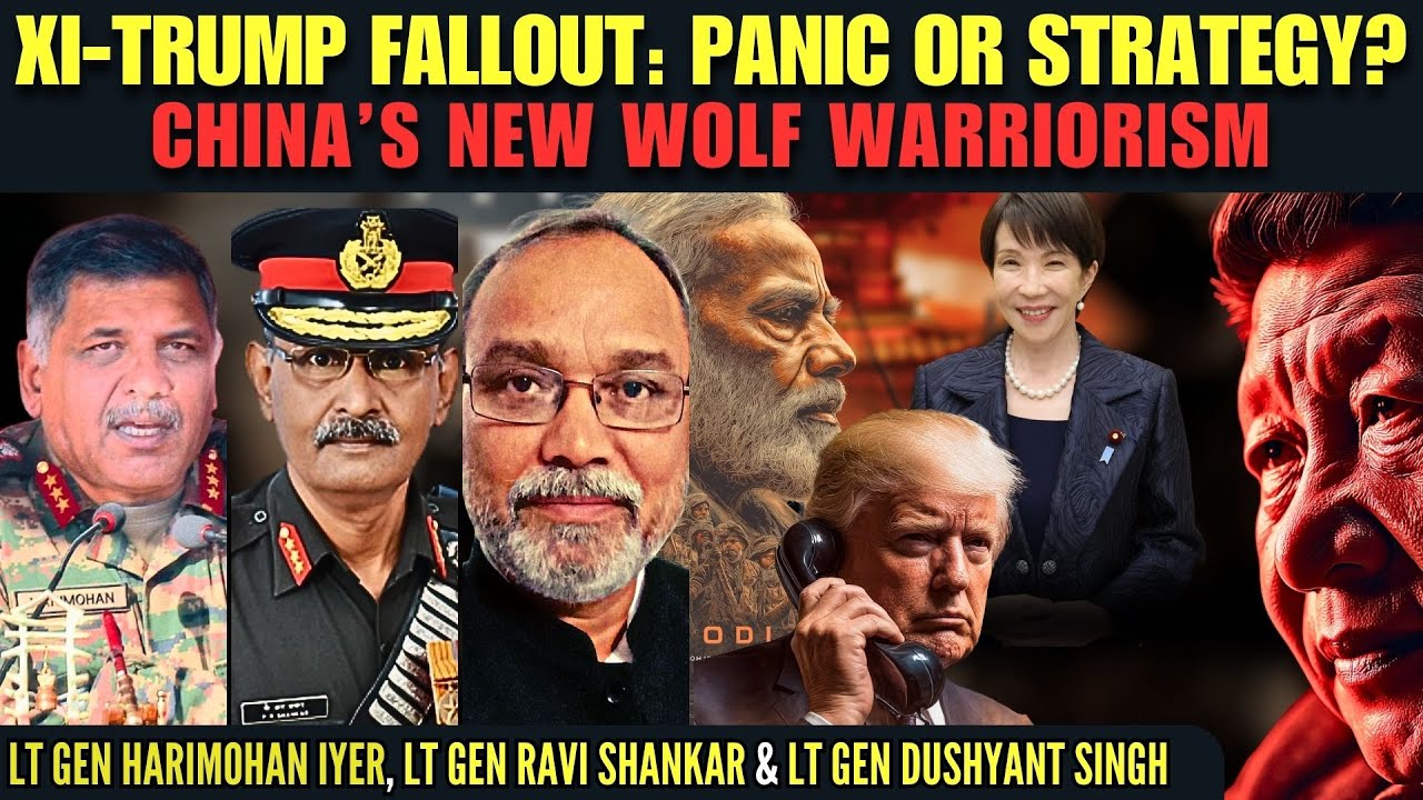 Xi-Trump call: Panic or Threat? New Wolf Warriorism Against India/ Japan? • #ThreeGoodGenerals