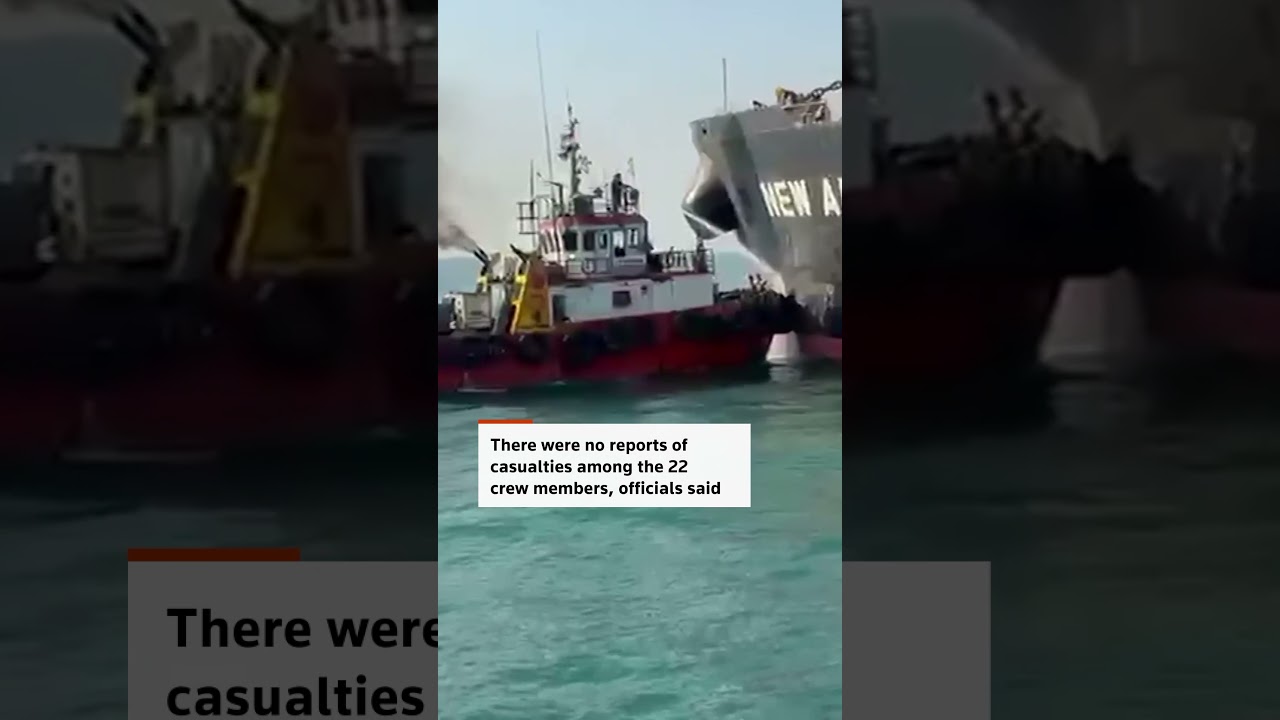 Tanker in Iraqi waters seen with hole in its hull after drone strike