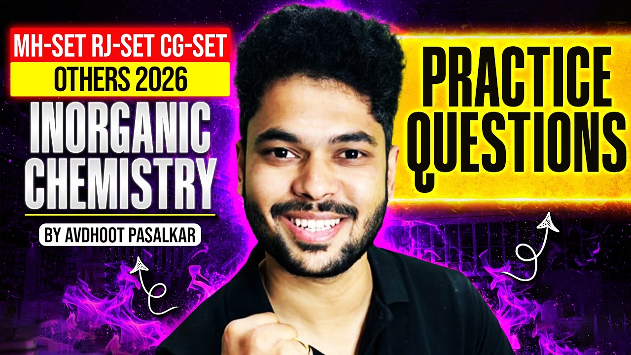 MH SET Chemistry 2026 | Inorganic Chemistry for MH SET & RSET Chemistry | MH SET 2026 Exam
