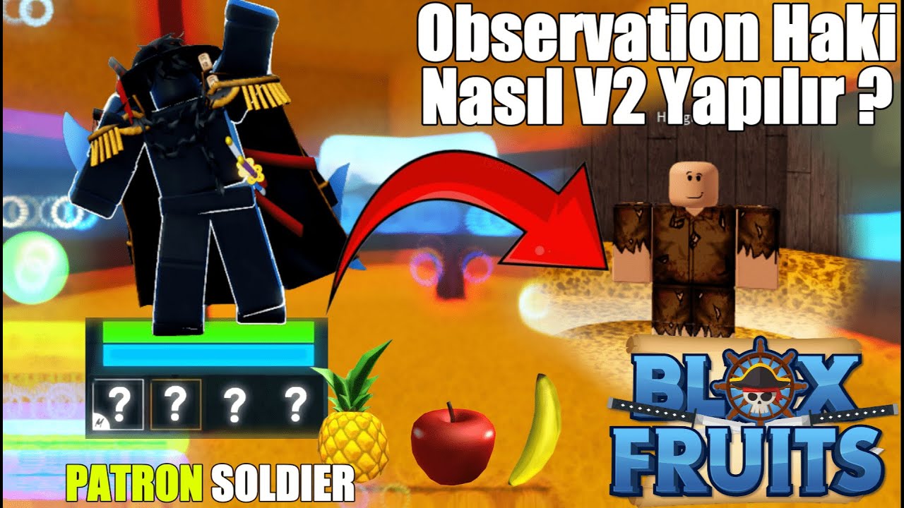 ❓ Observation Haki NASIL V2 YAPILIR? Instinct Haki Nasıl V2 Yapılır? | Roblox Blox Fruits T&uuml;rk&ccedil;e