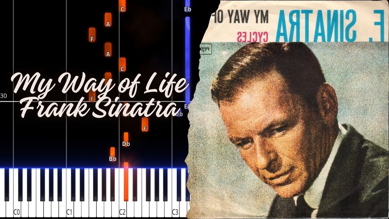 My Way of Life | Frank Sinatra PIANO TUTORIAL SHEET + MIDI IN THE DESCRIPTION