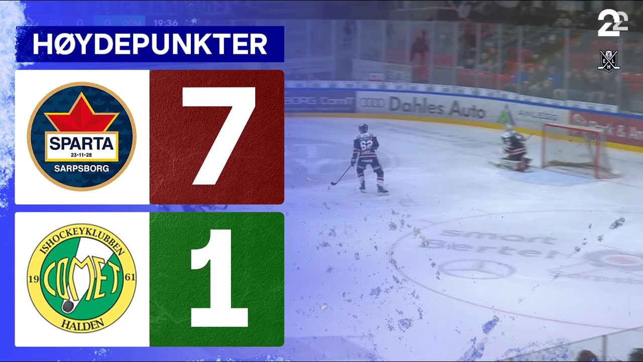 Sparta 7 - 1 Comet Halden - Høydepunkter